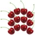  Logkity Artificial Cherries - Set of 20 Lifelike Faux Cherries for Decorative Displays & Home Décor