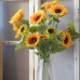 Logkity Vibrant Artificial Sunflowers for Home & Event Décor - Realistic and Long-Lasting Floral Display