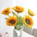  Logkity Vibrant Artificial Sunflowers for Home & Event Décor - Realistic and Long-Lasting Floral Display