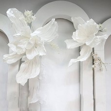  Logkity Elegant White Artificial Iris Flowers for Home Décor - Realistic and Durable Faux Floral Arrangement