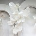  Logkity Elegant White Artificial Iris Flowers for Home Décor - Realistic and Durable Faux Floral Arrangement