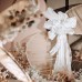  Logkity Elegant White Artificial Iris Flowers for Home Décor - Realistic and Durable Faux Floral Arrangement