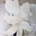  Logkity Elegant White Artificial Iris Flowers for Home Décor - Realistic and Durable Faux Floral Arrangement